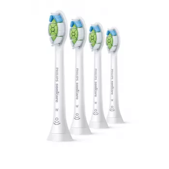 Opzetborstels Philips HX6064/87 Optimal White — 4 stuks, wit, medium borstelharen
