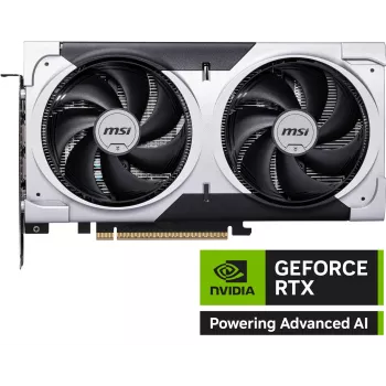 Videokaart MSI GeForce RTX 5060 Ti 8 GB GDDR7, PCIe 5.0, 4608 CUDA, 2602 MHz boost, 128-bit, 2 ventilatoren, 180 W