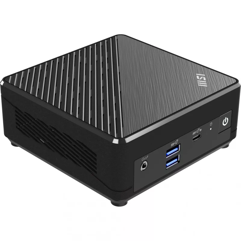 MSI Cubi N ADL S-098EU Intel® N N200 4 GB DDR4-SDRAM 128 GB SSD Windows 11 Pro Mini-pc zwart