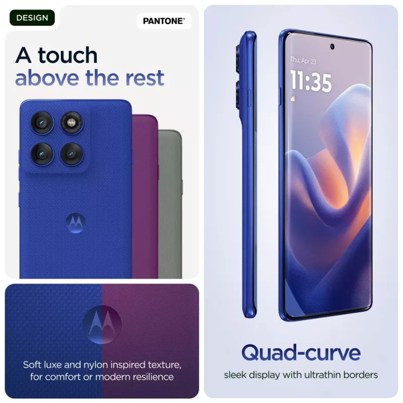 Motorola edge 60 pro 16,9 cm (6,67 inch) Dual SIM Android 15 5G USB Type-C 12 GB 512 GB 6000 mAh blauw