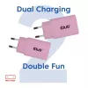 CLUB3D 2-pack USB-C oplader 30 watt wit, indoor, AC, roze