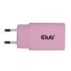CLUB3D 2-pack USB-C oplader 30 watt wit, indoor, AC, roze