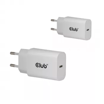 USB‑C oplader 2-pack CLUB3D CAC-3020, 30 W totaal, wit