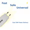 USB‑C oplader 2-pack CLUB3D CAC-3020, 30 W totaal, wit