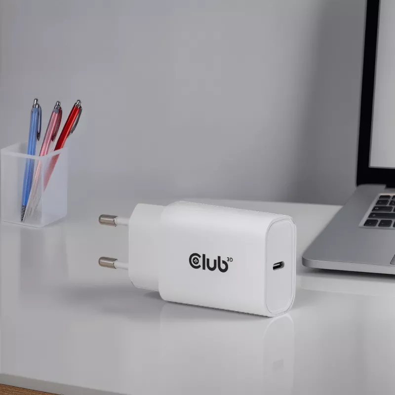 USB‑C oplader 2-pack CLUB3D CAC-3020, 30 W totaal, wit