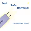 Voeding club 3d USB-C oplader 30W 2-pack compact voor telefoons en tablets