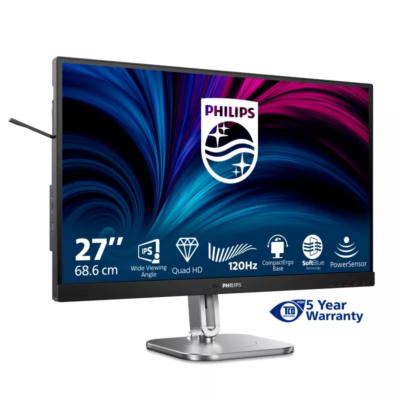 Philips 4000 serie 27B2N4500/00 computermonitor 68,6 cm (27 inch) 2560 x 1440 pixel Quad HD LCD grijs