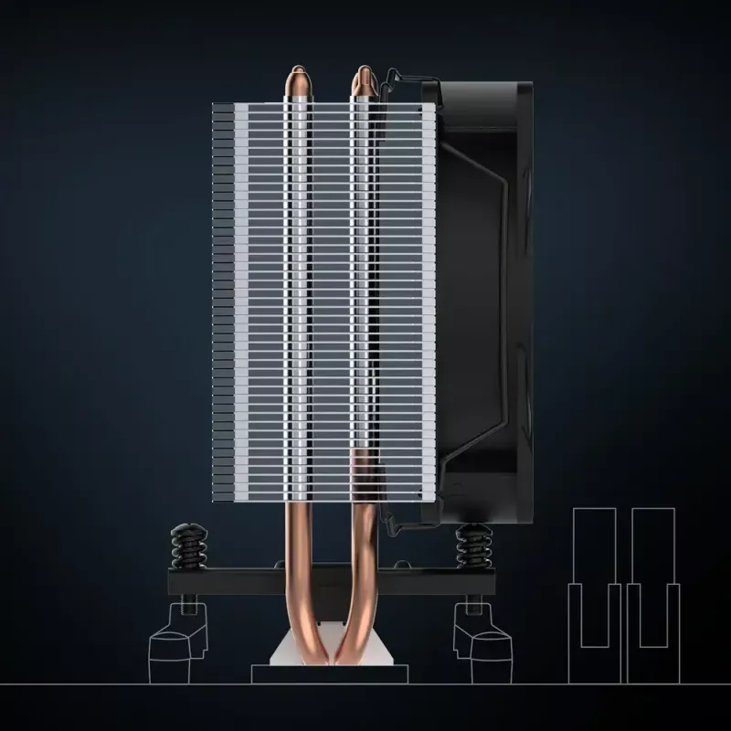 Luchtkoeler ARCTIC Freezer 8A compacte AMD CPU-koeler