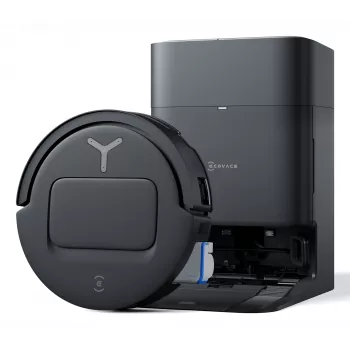 Robotstofzuiger Ecovacs Deebot T80 Omni – zakloos 3 L stof, 0,11 L water, 6400 mAh, 297 min looptijd, zwart