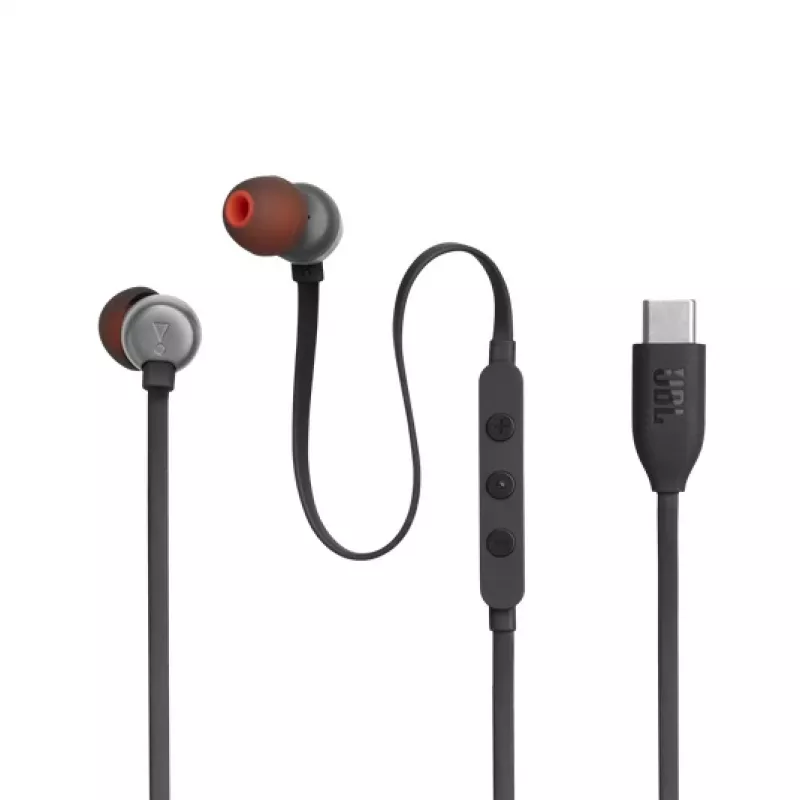 JBL Tune 310C headset bedraad in-ear gesprekken/muziek USB Type-C zwart