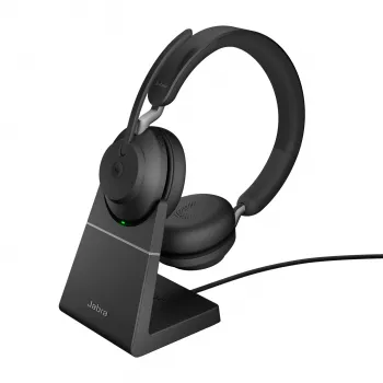 Jabra Evolve2 65 USB-C zwart MS oplaadstandaard stereo