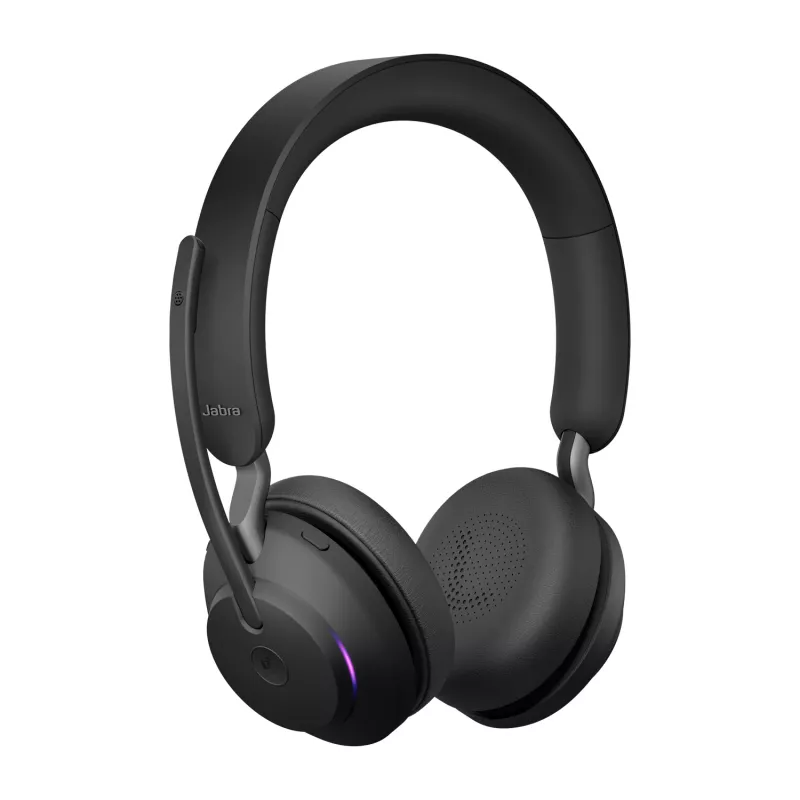Jabra Evolve2 65 USB-C zwart MS oplaadstandaard stereo