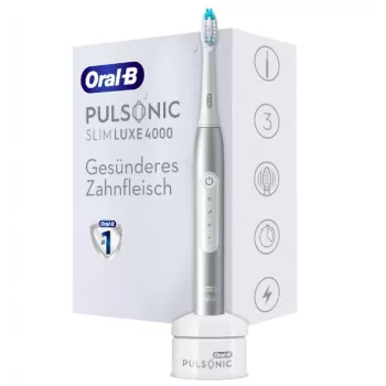 Oral-B Pulsonic slank Luxe 4000 volwassen sonische tandenborstel platina