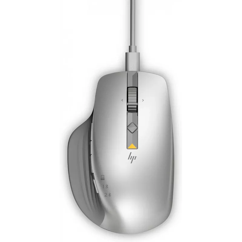 HP 930 Creator draadloze muis, rechtshandig, Bluetooth, 3000 DPI, zilver