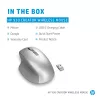 HP 930 Creator draadloze muis, rechtshandig, Bluetooth, 3000 DPI, zilver