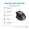 HP 930 Creator draadloze muis, rechtshandig, Bluetooth, 3000 DPI, zilver