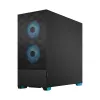 FRACTAL DESIGN Pop Air RGB cyaan Core TG clear tint