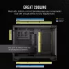 CORSAIR pc-behuizing - mid-tower - 2500x dual chamber - zwart