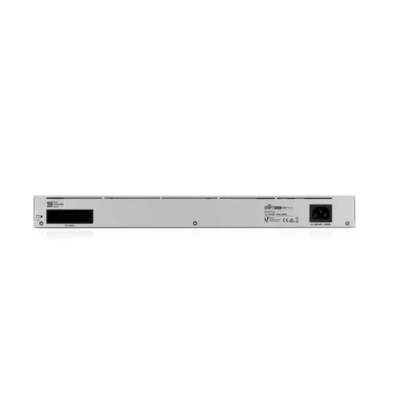 Managed switch UBIQUITI USW-PRO-24-EU — 24× gigabit RJ-45, 2× SFP+, L2/L3, rackmontage, zilver
