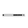 Managed switch UBIQUITI USW-PRO-24-EU — 24× gigabit RJ-45, 2× SFP+, L2/L3, rackmontage, zilver