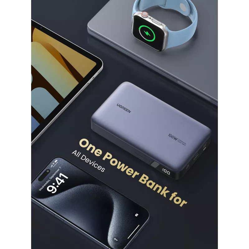 Ugreen 25188 powerbank 20000 mAh grijs