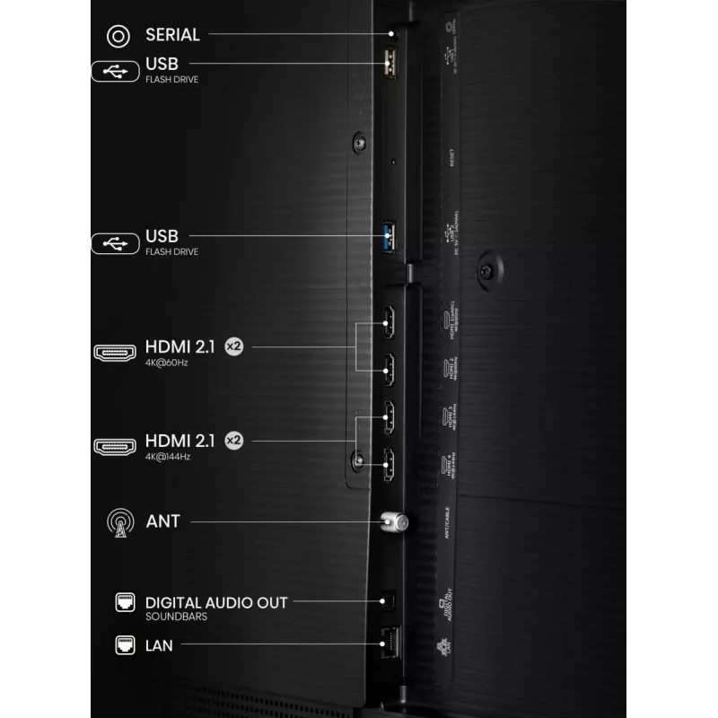 Hisense 55 inch S7NQTUK Canvas TV met Freely & ArtMode