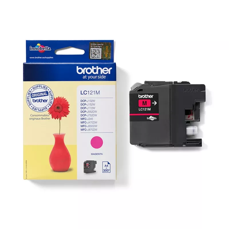 Cartridge Brother LC 121M magenta 300 pagina's ink
