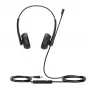 Yealink UH34 Dual Teams-headset, bedraad, kantoor/callcenter, 20 - 20000 Hz, 118 g, headset, zwart