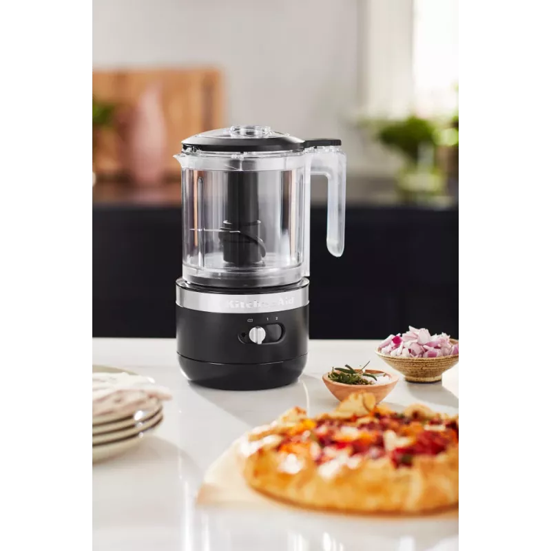 Elektrische hakmolen KitchenAid 5KFCB519EBM 1,19 L 24 W zwart transparant
