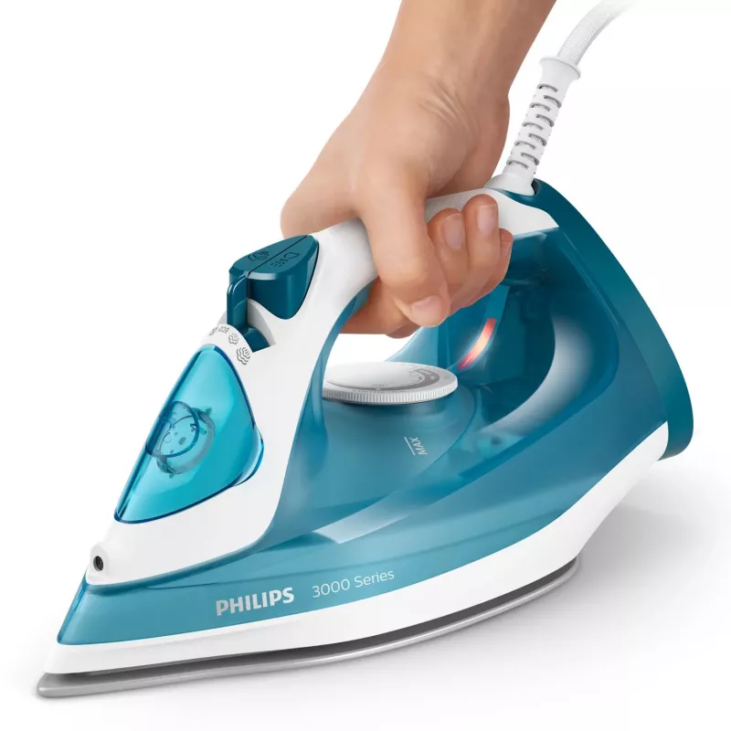 Strijkijzer met stoom Philips DST3011/20 — 2100 W, keramische zool, 0,3 L tank, 1,9 m kabel, blauw