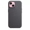 Apple FineWoven Case met MagSafe iPhone 15 zwart