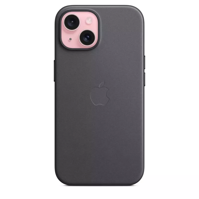 Apple FineWoven Case met MagSafe iPhone 15 zwart