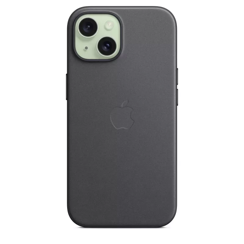 Apple FineWoven Case met MagSafe iPhone 15 zwart