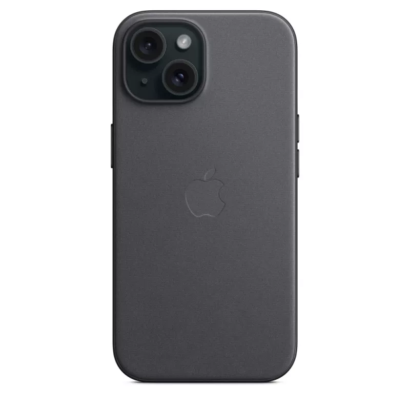 Apple FineWoven Case met MagSafe iPhone 15 zwart