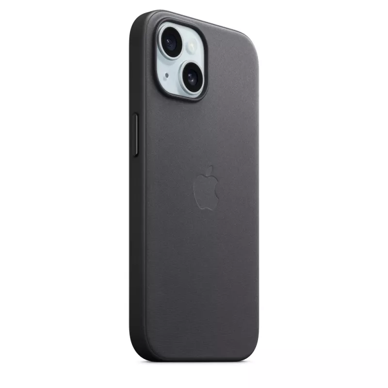 Apple FineWoven Case met MagSafe iPhone 15 zwart