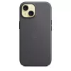Apple FineWoven Case met MagSafe iPhone 15 zwart
