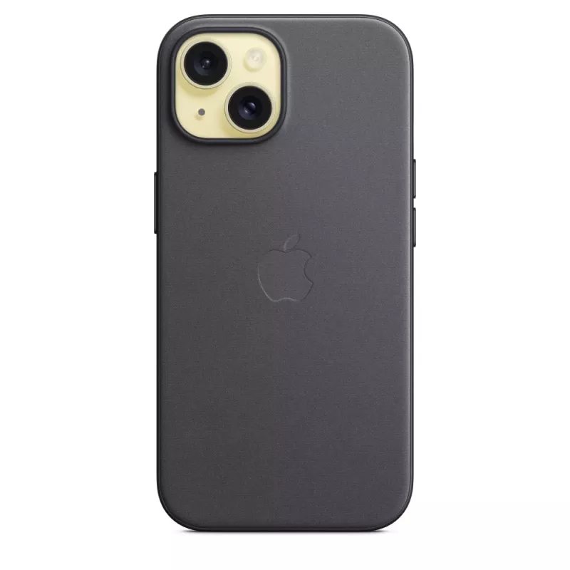 Apple FineWoven Case met MagSafe iPhone 15 zwart