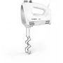 Handmixer Bosch MFQ24200 — 400 W, 4 snelheden, turbo, geborsteld staal/wit