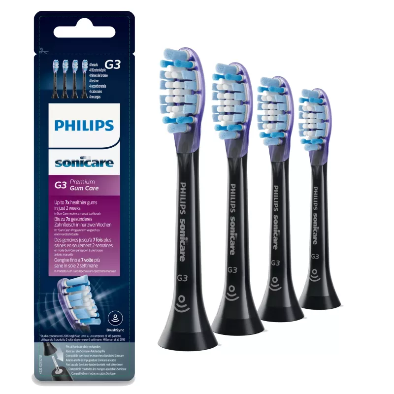 Philips G3 Premium Gum Care HX9054/33 4-pack vervangbare sonische tandenborstelkoppen