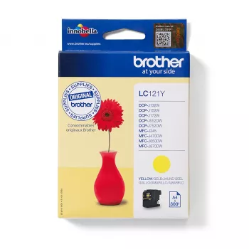 Brother LC-121Y inktpatroon 1 st. origineel geel