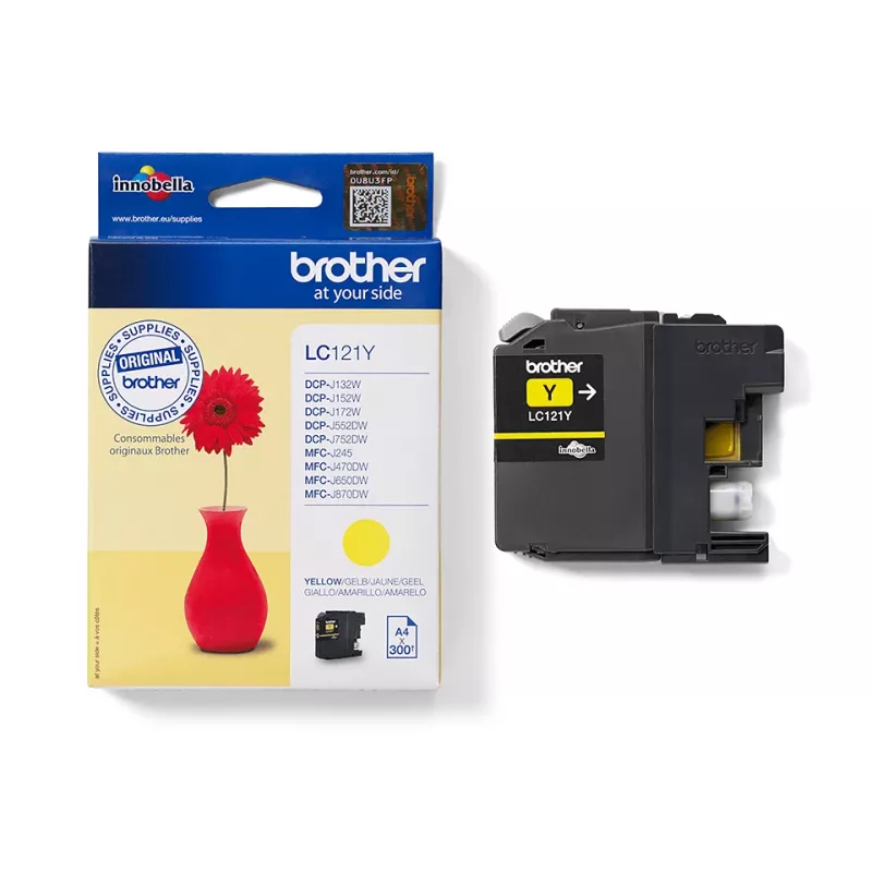 Brother LC-121Y inktpatroon 1 st. origineel geel