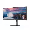 AOC V5 CU34V5CW computermonitor 86,4 cm (34 inch) 3440 x 1440 pixel Wide Quad HD LED zwart