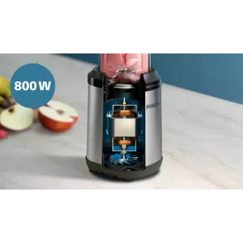 Tafelblender Philips 5000 Serie HR2765/00 zwart roestvrij staal
