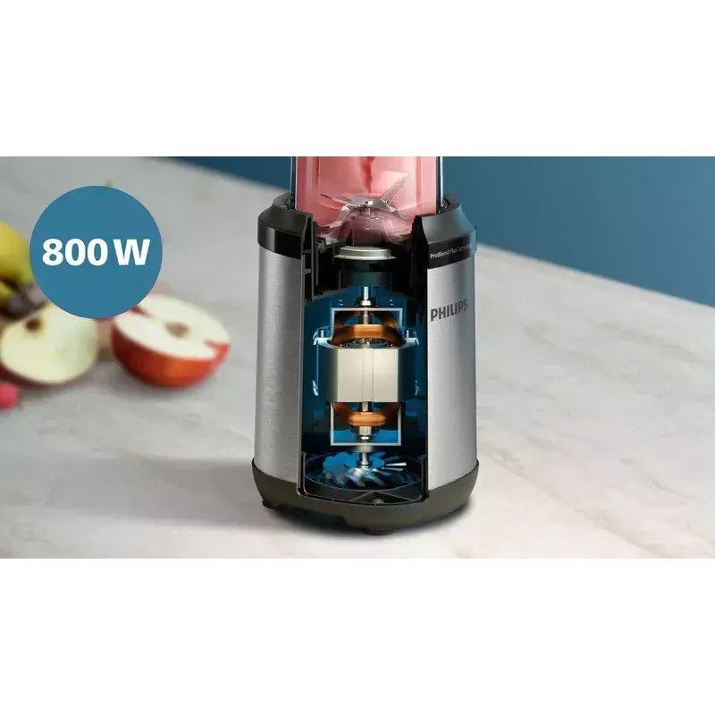 Tafelblender Philips 5000 Serie HR2765/00 zwart roestvrij staal