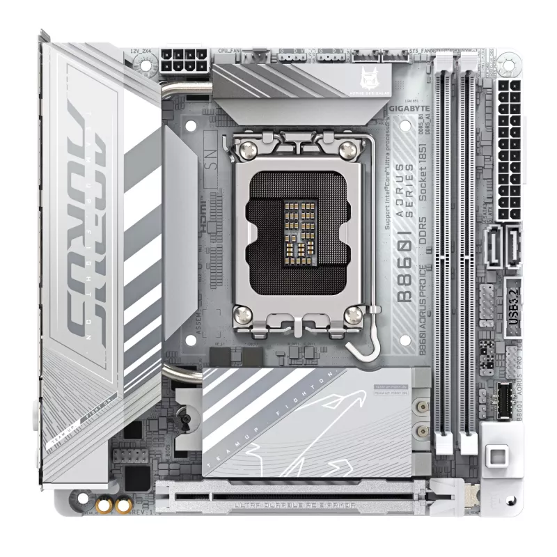 Moederbord GIGABYTE B860I AORUS PRO ICE, Intel B860, LGA 1851, Mini-ITX