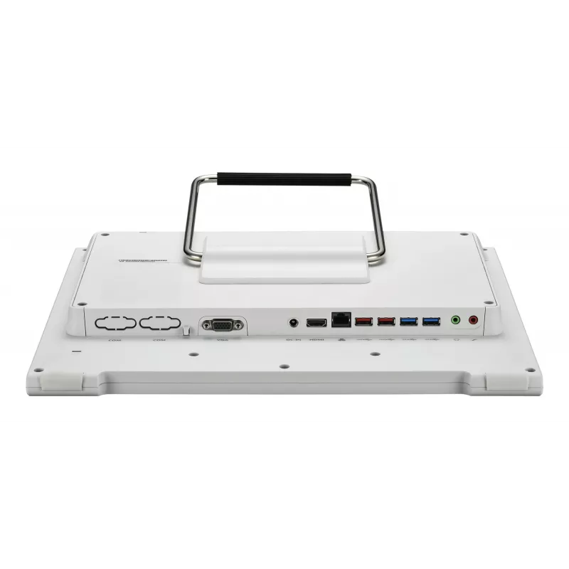 Shuttle XPC X50V9 all-in-one barebone, 15,6-inch touchscreen 1366×768, Intel Celeron 7305, wifi, LAN, HDMI, 90 W, zonder besturingssysteem, wit