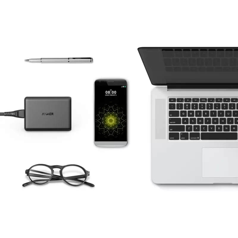 ANKER Powerport Speed 5 2x Quick Charge 3.0 EU zwart