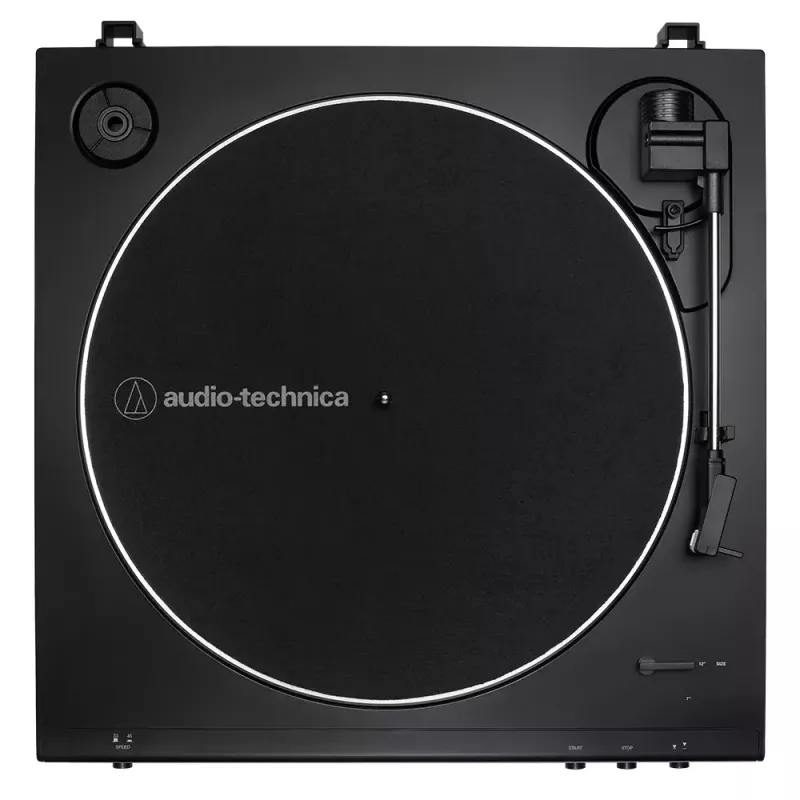 Riemgedreven platenspeler Audio-Technica AT-LP60X volautomatisch zwart