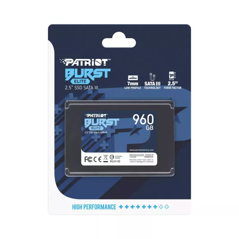 SSD Patriot Memory 960 GB 2,5 inch SATA III PBE960GS25SSDR