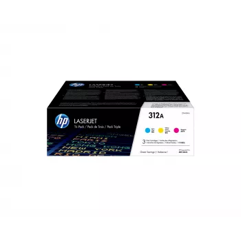 Tonerpatroon HP 312A cyaan tri-pack 6000 pagina's